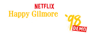 Logotipo del título «Happy Gilmore: Caos de golf '98 Demo»